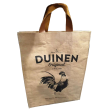 Foldable ECO Kraft Paper PP Woven Shopping Bag