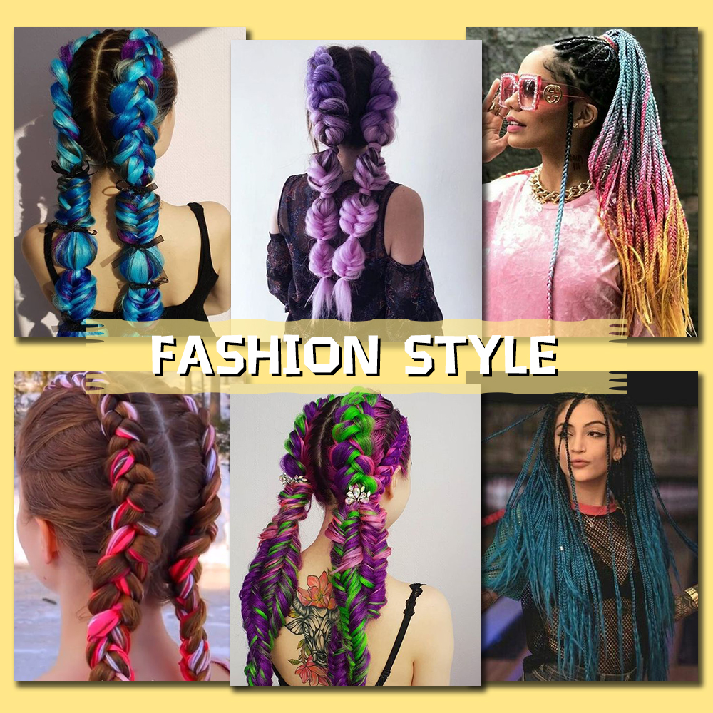 Synthetic Hair 41 Inches 165g Crochet Hair Black Brown Pink Long Jumbo Braid Crochet X pression ombre Braiding Hair