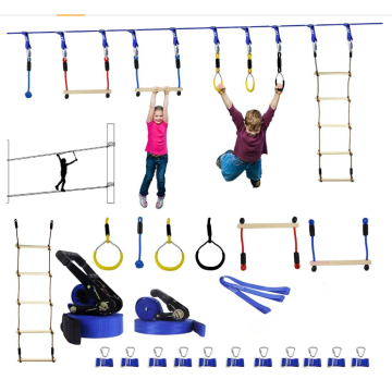 GIBBON Ninja Warrior Line Obstacle Course Kit Monkey