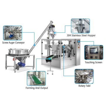 Machine d&#39;emballage de sachets de poudre préfabriquée