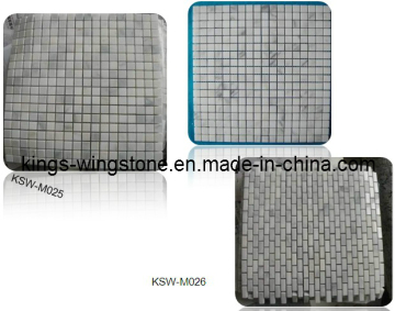 White Marble Mosaic for Bothroom