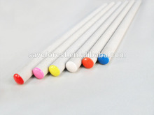 Pencil to write paper wrapped pencils with dip-top cap