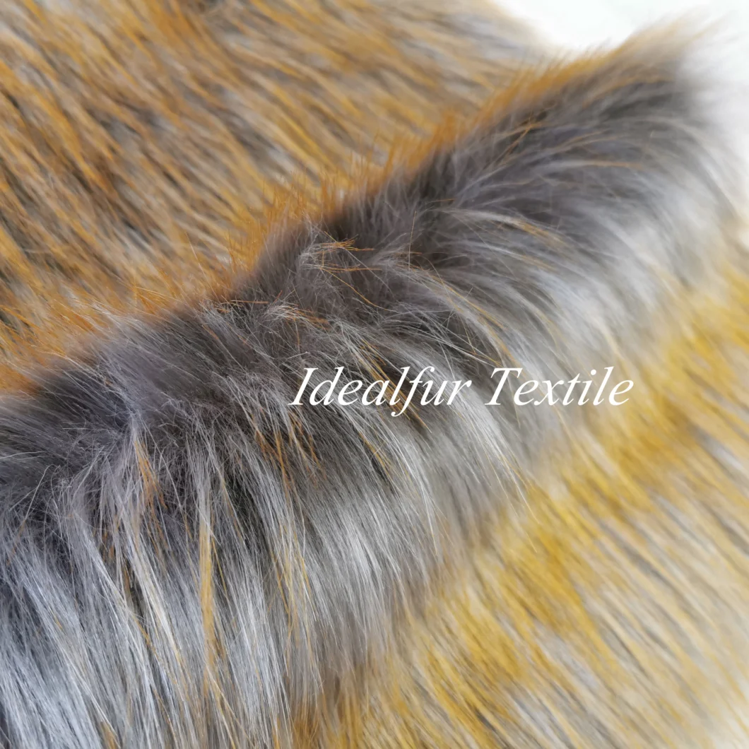 Factory Price Customize Wholesale Long Pile Faux Fox Fur Fabric