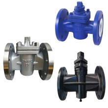 ANSI GB Standard Flanged PTFE/PFA Lined Plug Valve