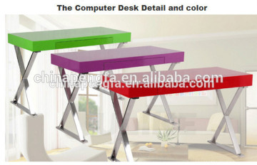 2015 high gloss kids desk /wooden computer table
