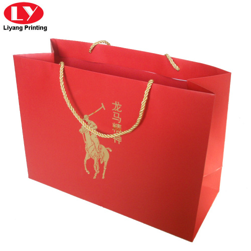 custom printed promotion paper packaging gift bag