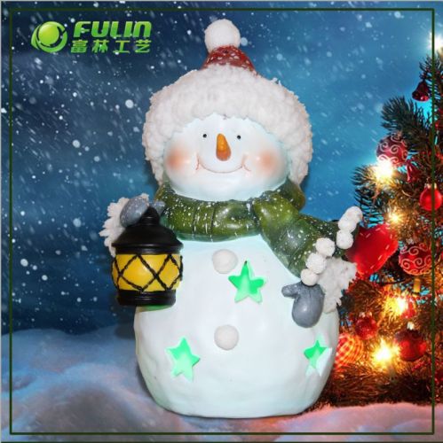 Luz Solar de Natal boneco de neve para a decoração de Natal (NF14238-2)