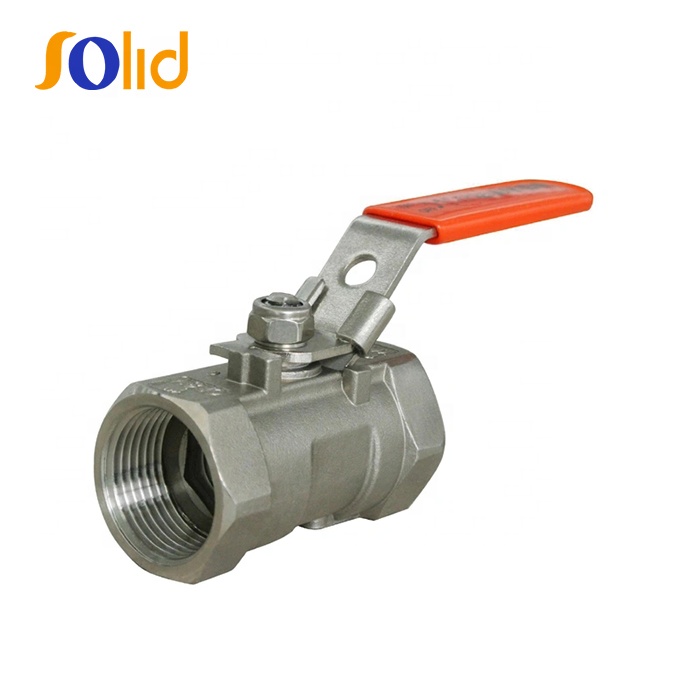 SS Manual 1 PC Stainless Steel Female Screwed Threaded (BSP NPE) End Casting One Piece Ball Valve 1000wog