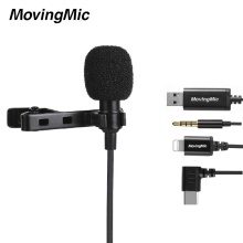 Factory Wholesale Mini Lapel Clip-On Microphone with Type C USB and 3.5mm Phone Compatibility
