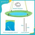 SkyBound 39 Inch Tree Swing Saucer Swing Green/Blue