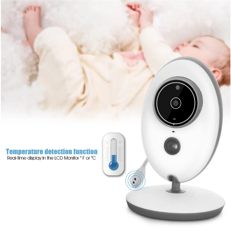 2.4 Inch LCD Screen Vb605 Wireless Infant Babysitter Digital Video Camera 2way Talk Nightvision Temperature Display Nanny Baby Monitor