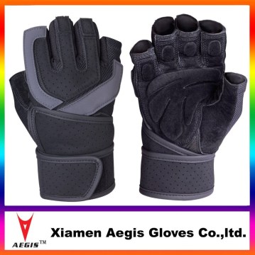Leather weight lifting gloves manufacturers,long wrist custom weight lifting gloves/weightlifting gloves