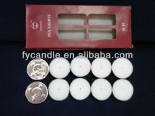 Aluminium container tea light candle/tealight candle lamp