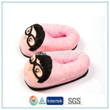Promotion plush cartoon slippers for women