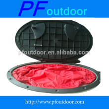 Oval Kayak Hatch With Red Bag