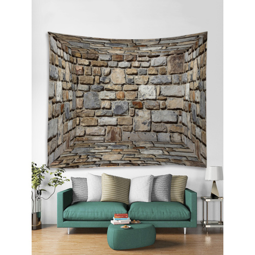 Three-Dimensional Wall Tapestry Brick Tapestry Wall Hanging Tapestry Polyester Print for Livingroom Bedroom Home Dorm Decor