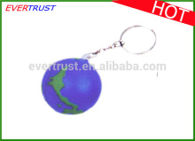 ball shape keychain custom logo stress ball keychain cheap promotional keychains