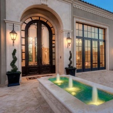 Natural stone door frame cladding