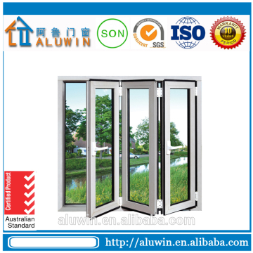 Sound Insulation Commerical Aluminum Folding Window With Good Ventilation