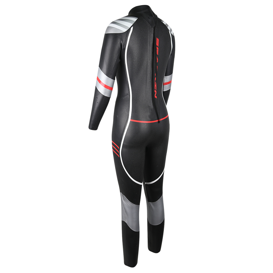 Cheaskin Ladies gładka skóra pleców Triathlon Netesuit