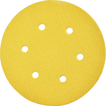 Yellow sandpaper for metal surface processing
