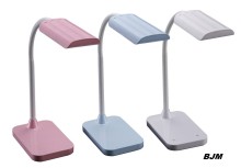 Contemporary style abs plastic swan neck adjustable led photo frame table lamp