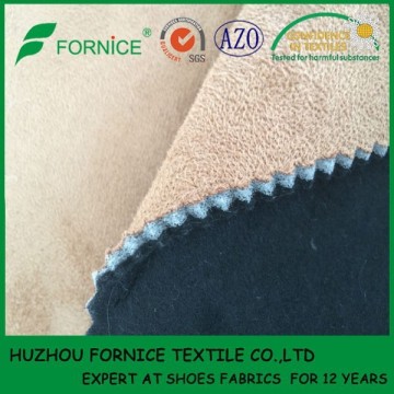 China manufacturer warp knitted suede fabrics for footwear