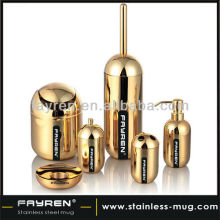 Stainless steel bath accessory/bathroom set