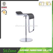 Adjustable swivel PU leather barstool HBC003