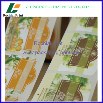 Factory price custom Packaging Candy Jar paper sticker