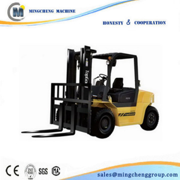 Supply side-loader forklift truck