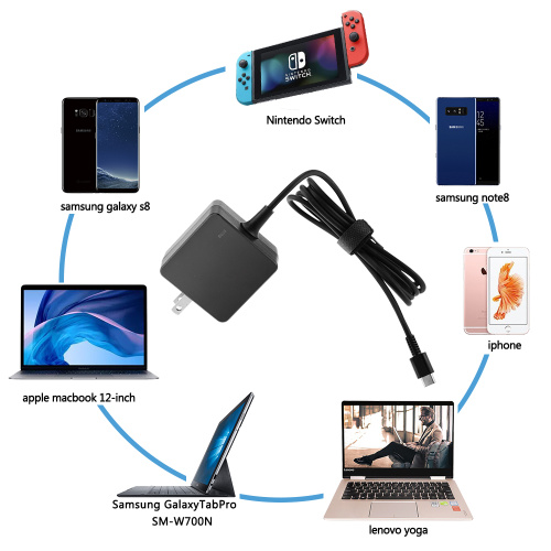 PD Güç Adaptörü SAMSUNG için 30W Dizüstü Bilgisayar Adaptörü