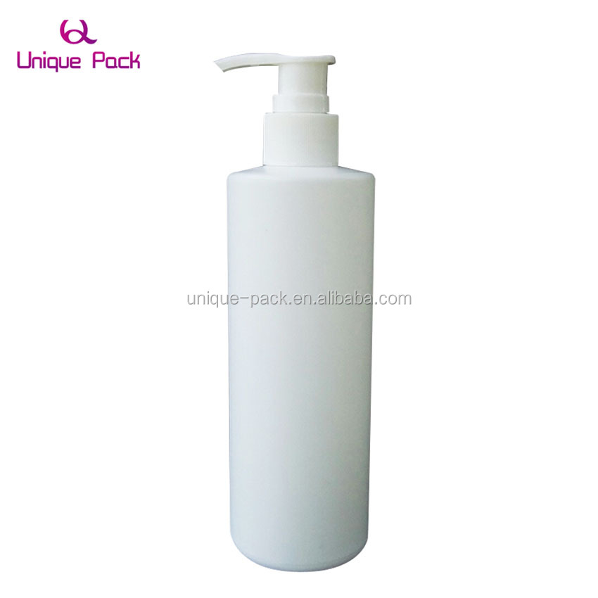 HDPE 500ML White Shampoo Empty Plastic Pump Bottle