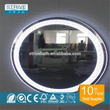 round hotel led bath mirror