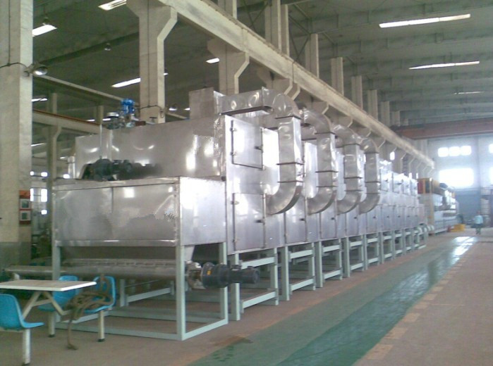 Tunnel continuous multi conveyor belt hot air dryer for cassava gari garry