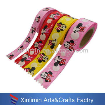 Custom new design printed personalized logo ribbon for kids