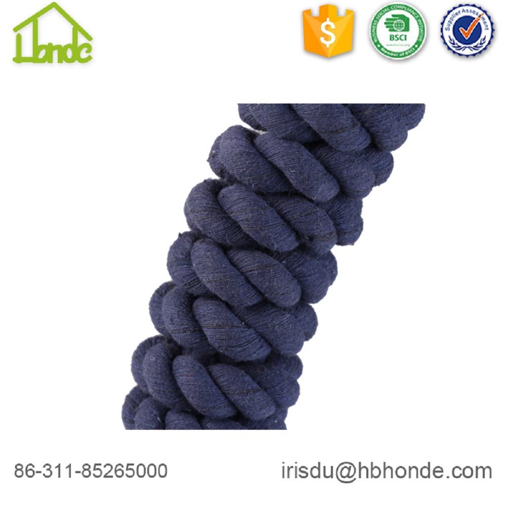 Customized Navy Blue Cotton Horse Lead Rope