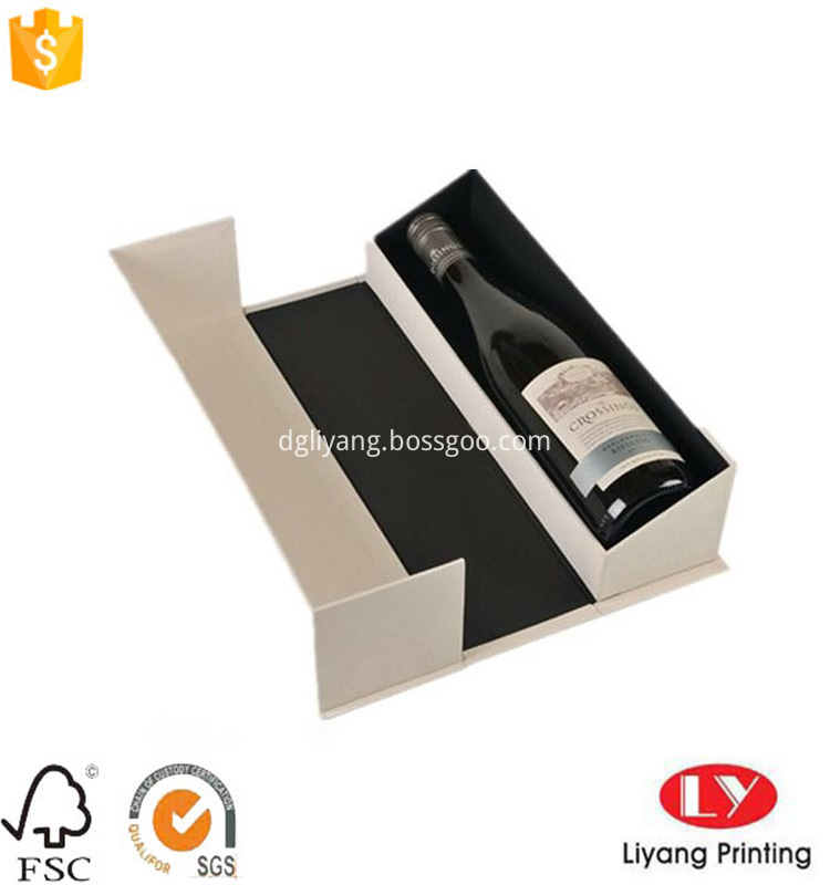 Luxury modern creative cardboard box gift box for wine packaging