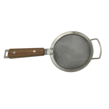 Stainless Steel Filter Ladle with Wooden Handle