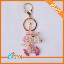 mouse shaped key chain rhinestone Snoopy keychain 2014