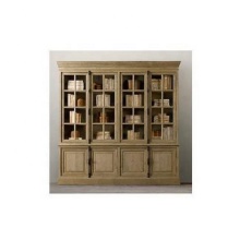 Solid Wood Living Room Bookcase and Display Cabinet