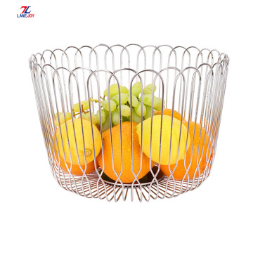 Stainless steel hollow out basket fruit basket