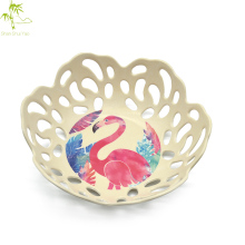 fruit basket with hollowed-out edges