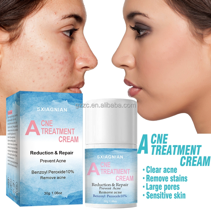 30g benzoyl peroxide 10% best pimple remove cream acne treatment cream oem for acne bleaching acne cream