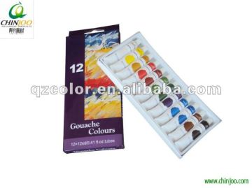 12*12ml basic students gouache paint set