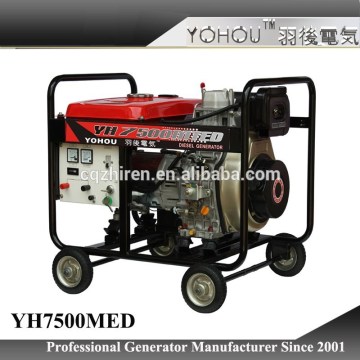 Single phase electric/recoil start AC 220v diesel generator 4kw