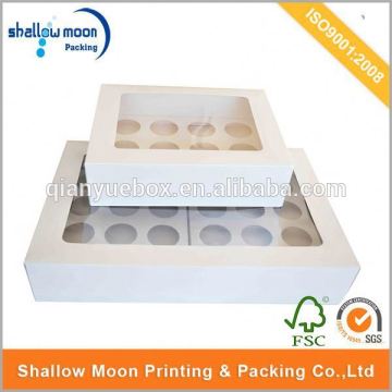 OEM decorative cup cake boxes