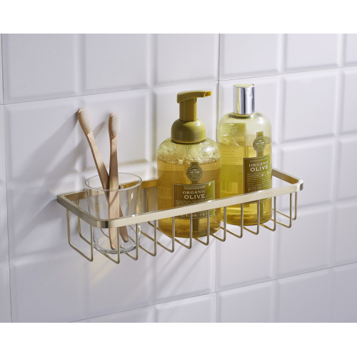 Polished Gold Wall Mounted Shower Organizer