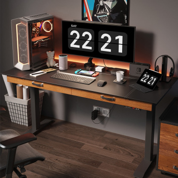 Electric Hight Adjustment Standing Desk With Drawer