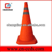 reflective foldable traffic cone with LED light